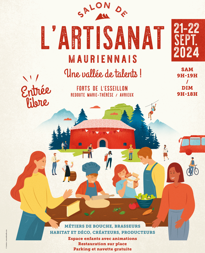 Poster Salon Artisanat Mauriennais 2024