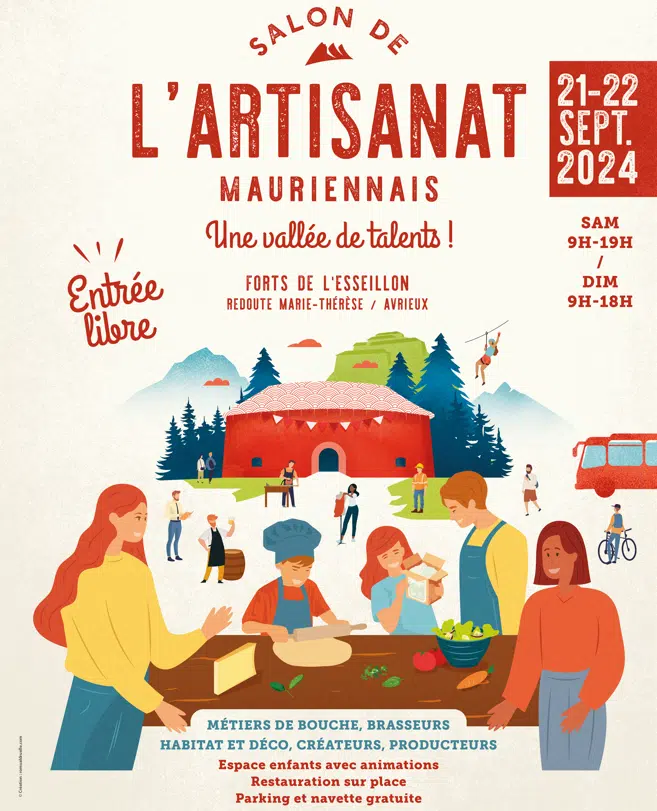 Affiche Salon Artisanat Mauriennais 2024