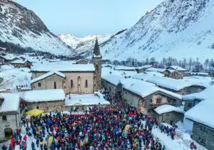 Retour de Thibault Anselmet à Bonneval sur Arc après les JO de Milan-Cortina, champion olympique ski alpinisme